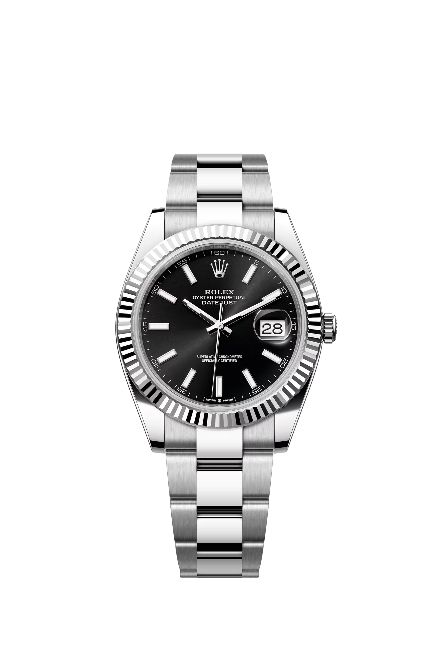 Rolex Datejust 41 Ref. 126334 Black Dial Fluted Bezel Oyster Bracelet

