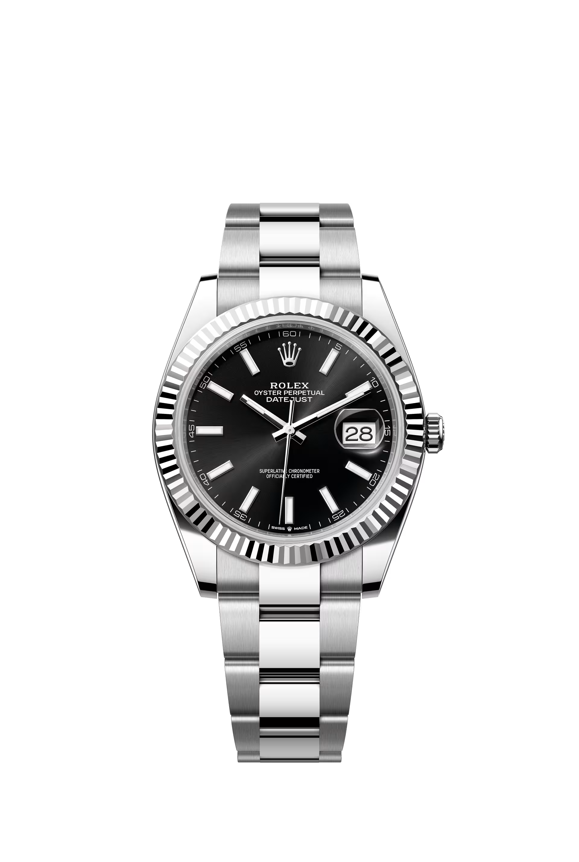 Rolex Datejust 41 Ref. 126334 Black Dial Fluted Bezel Oyster Bracelet
