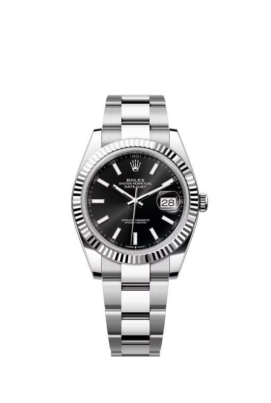 Rolex Datejust 41 Ref. 126334 Black Dial Fluted Bezel Oyster Bracelet

