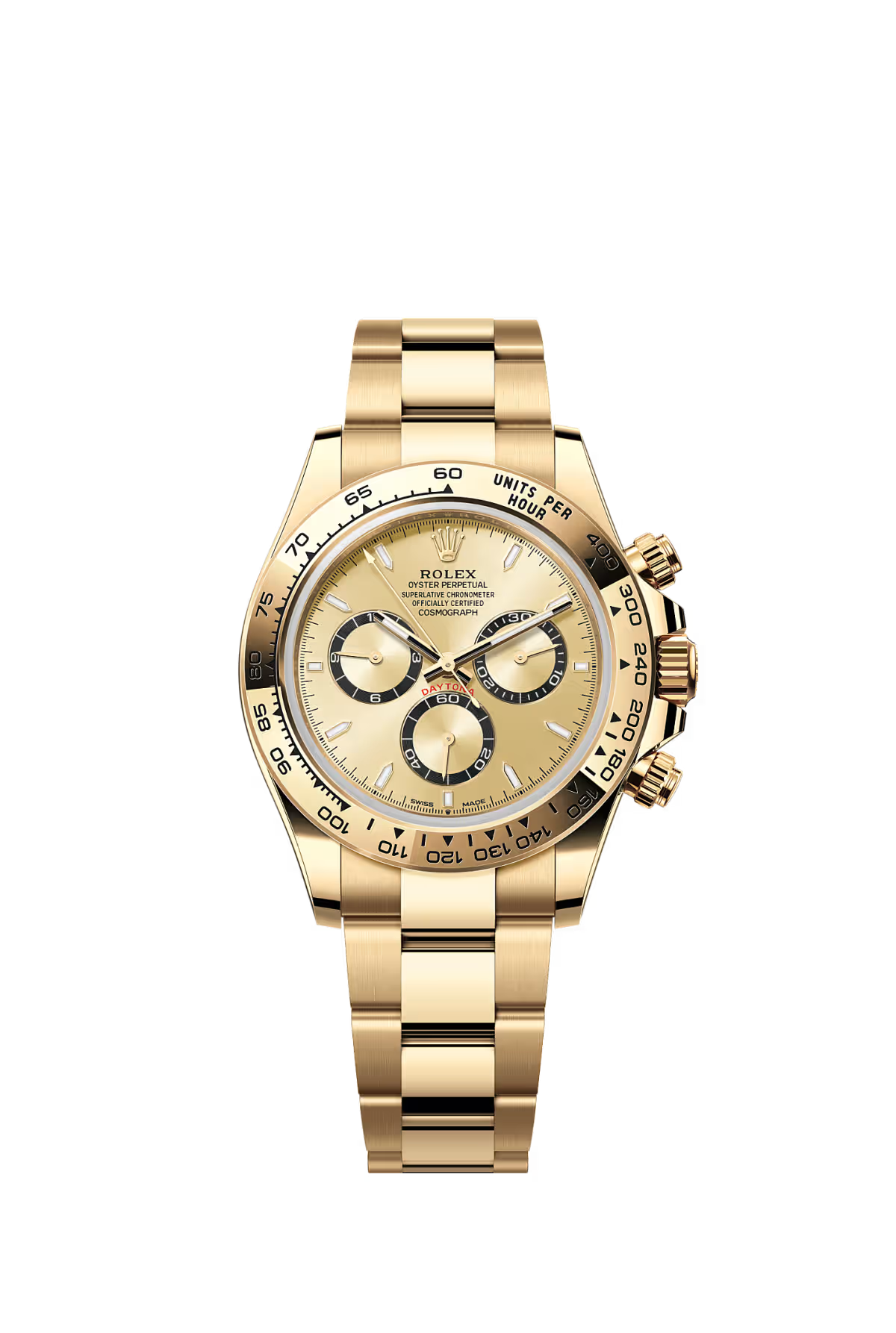 Rolex Cosmograph Daytona ref 126508 in yellow gold with gold dial