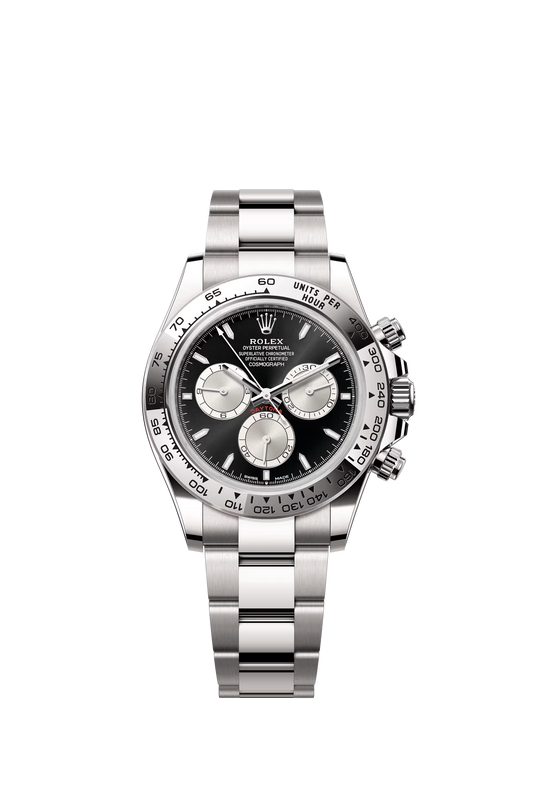 Rolex Cosmograph Daytona 40 mm ref 126509 in white gold with black dial
