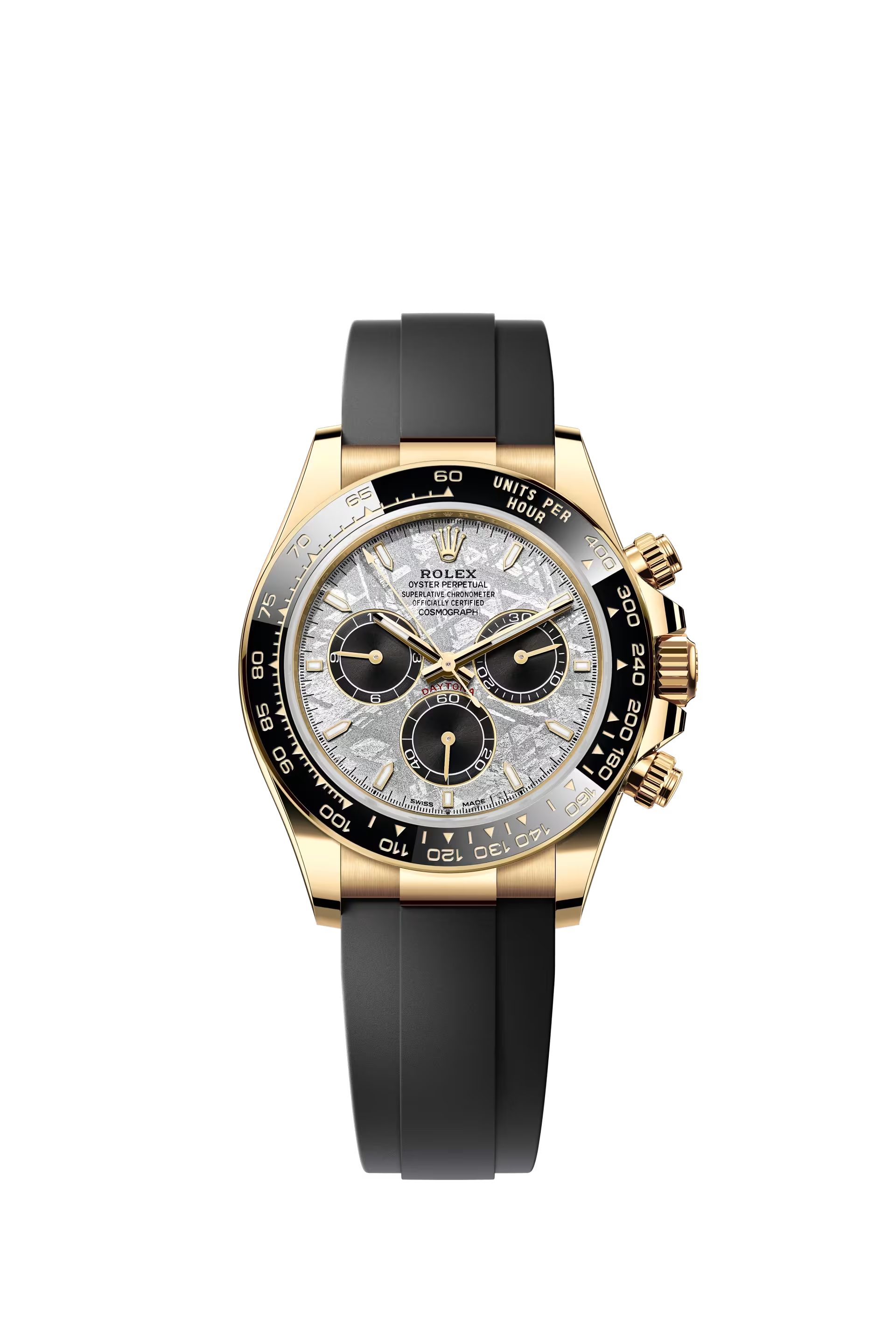 Rolex Cosmograph Daytona 40 mm ref 126518LN in yellow gold with meteorite dial