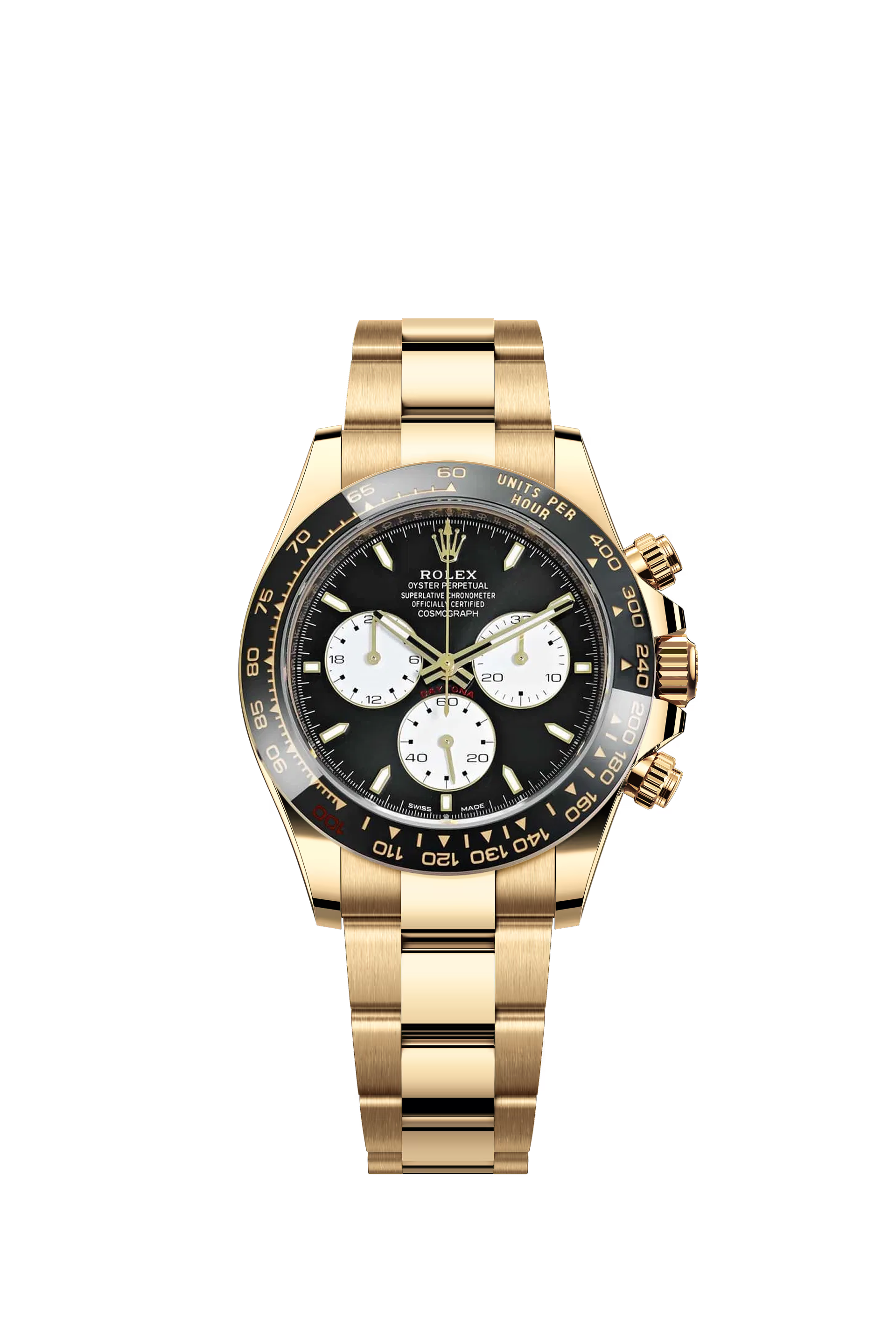 Rolex Cosmograph Daytona Le Mans Ref. 126528LN 40mm Χρυσό 18k Black Dial Black Cerachrom Bezel Oyster Bracelet
