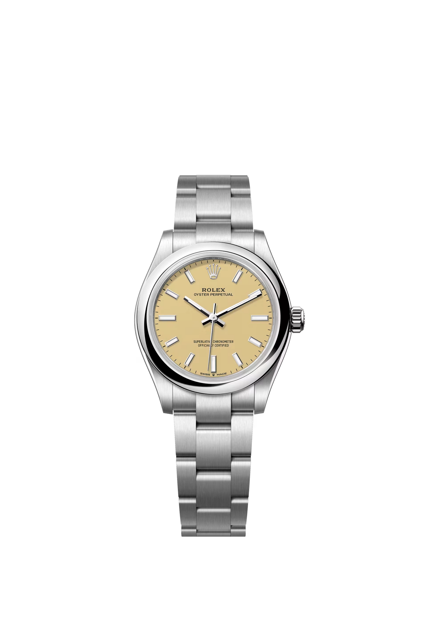 Rolex Oyster Perpetual 31 Oystersteel Beige Dial Stick Markers Oyster Bracelet Ref. 277200