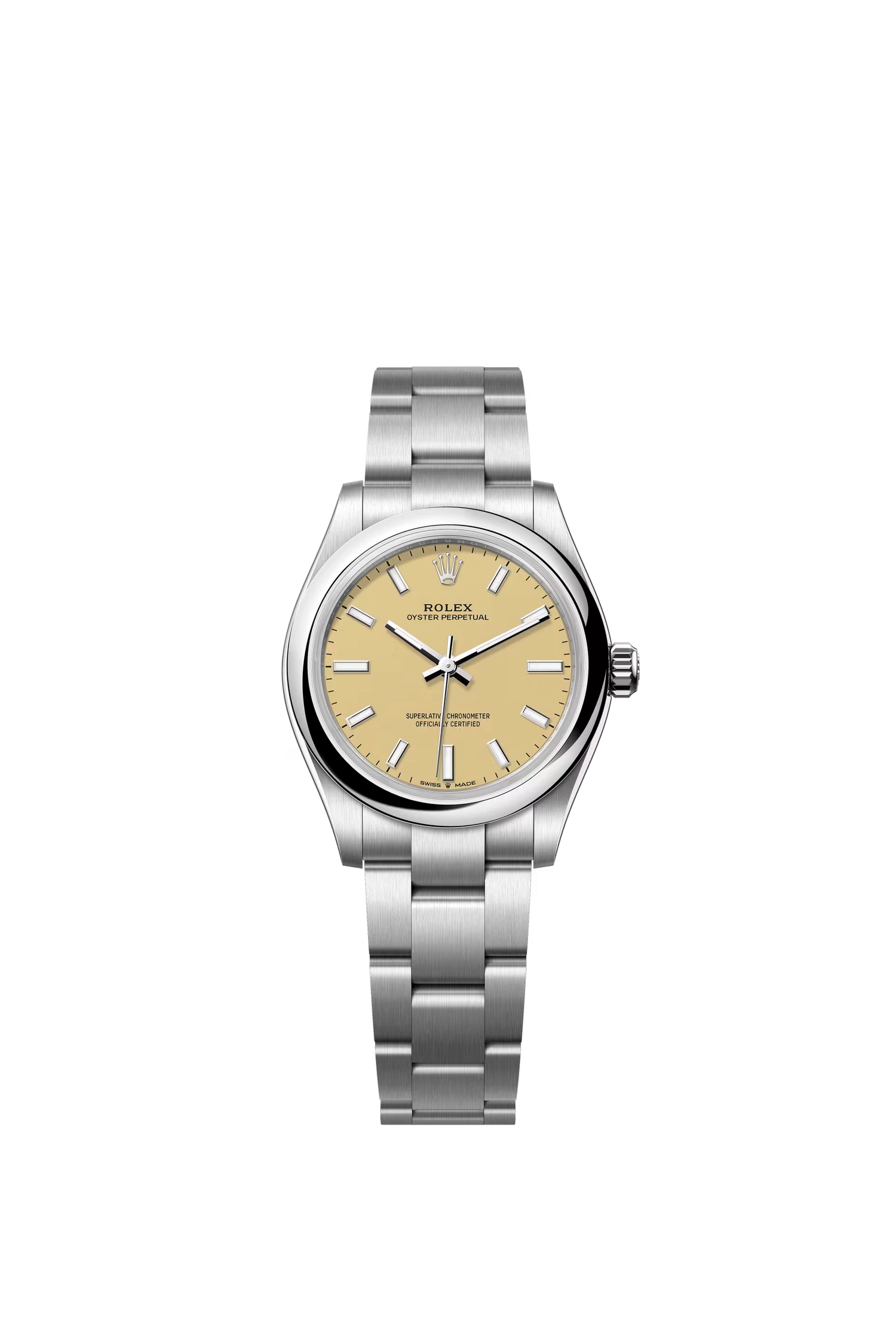 Rolex Oyster Perpetual 31 Oystersteel Beige Dial Stick Markers Oyster Bracelet Ref. 277200