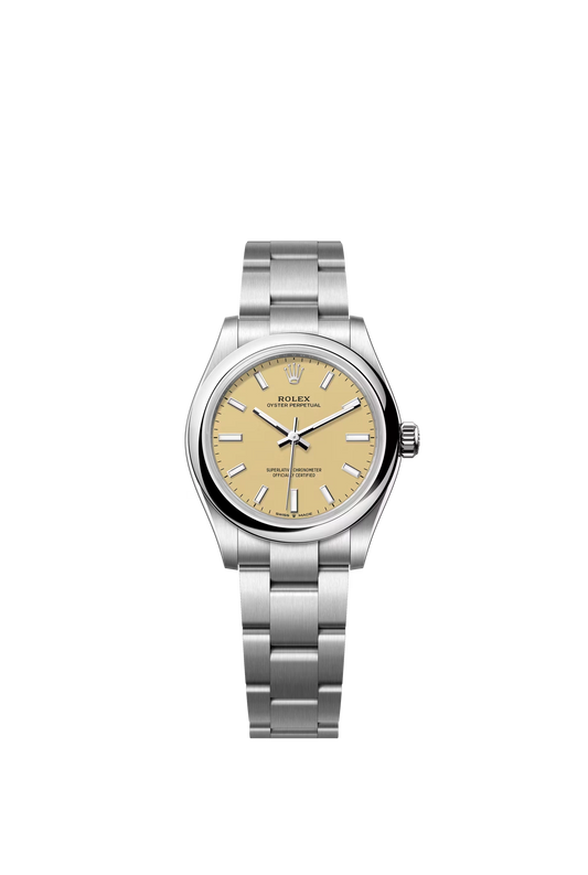 Rolex Oyster Perpetual 31 Oystersteel Beige Dial Stick Markers Oyster Bracelet Ref. 277200