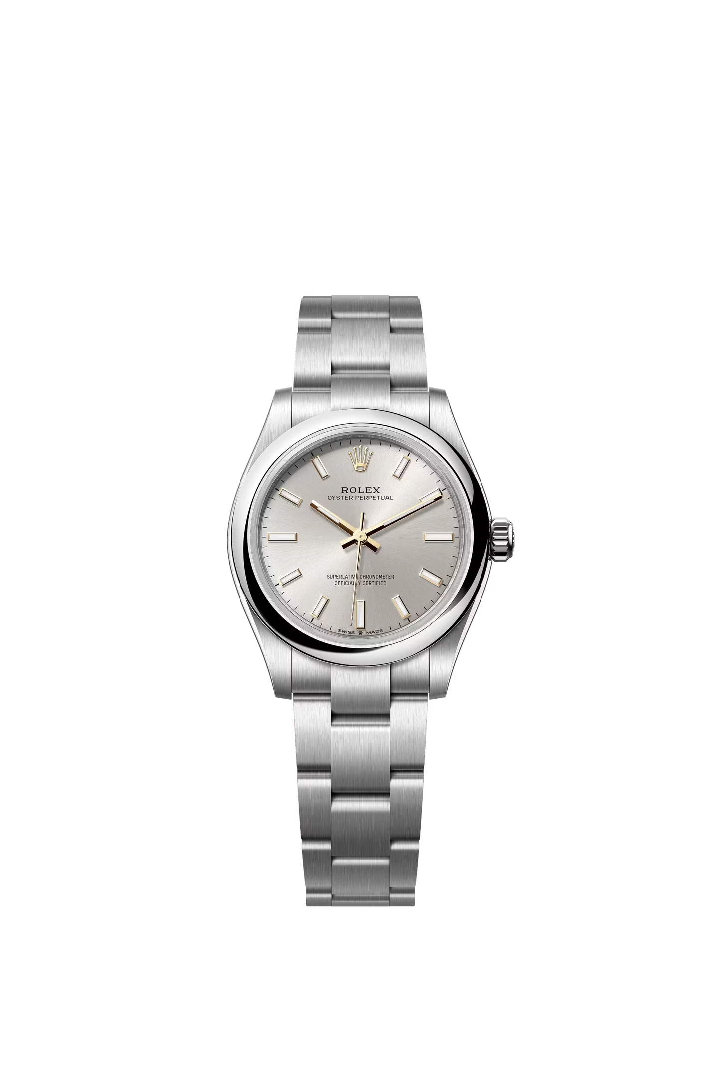 Rolex Oyster Perpetual 31 Oystersteel Silver Dial Stick Markers Oyster Bracelet Ref. 277200