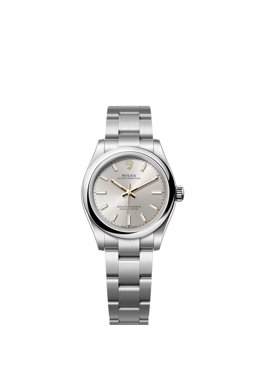 Rolex Oyster Perpetual 31 Oystersteel Silver Dial Stick Markers Oyster Bracelet Ref. 277200