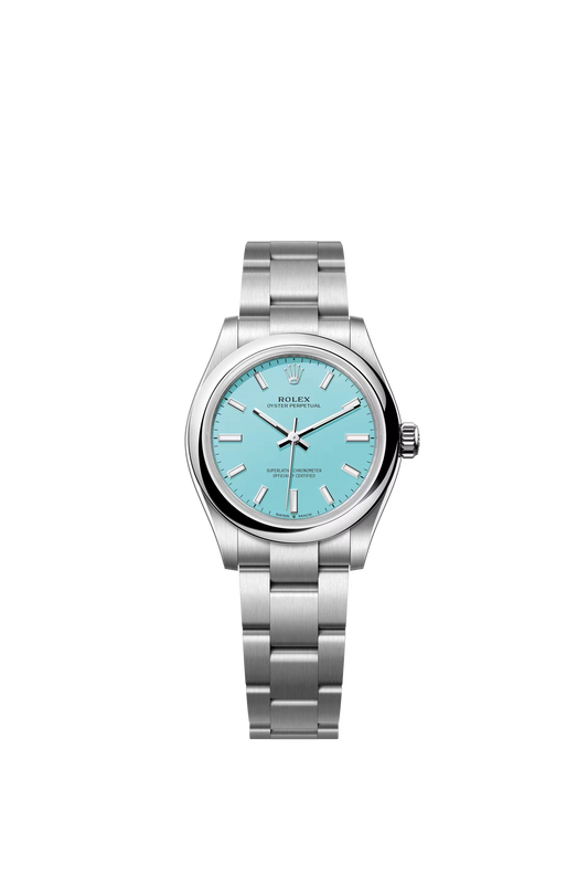 Rolex Oyster Perpetual 31 Oystersteel Tiffany Blue Dial Stick Markers Oyster Bracelet Ref. 277200