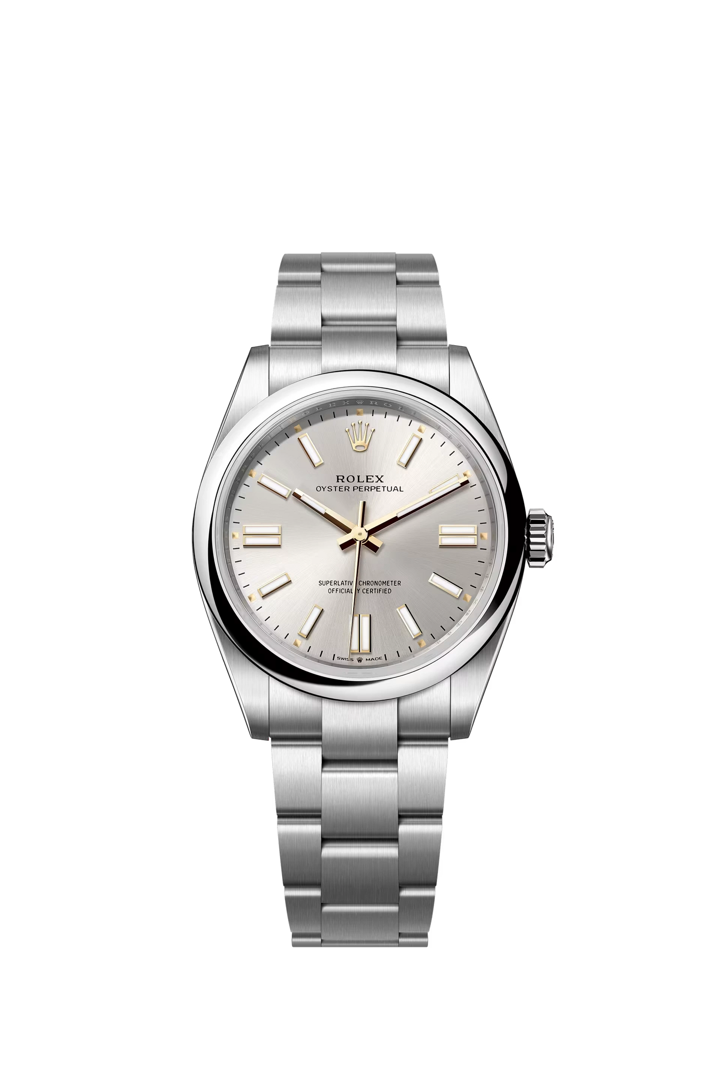 Rolex Oyster Perpetual 41 Oystersteel Silver Dial Stick Markers Oyster Bracelet Ref. 134300