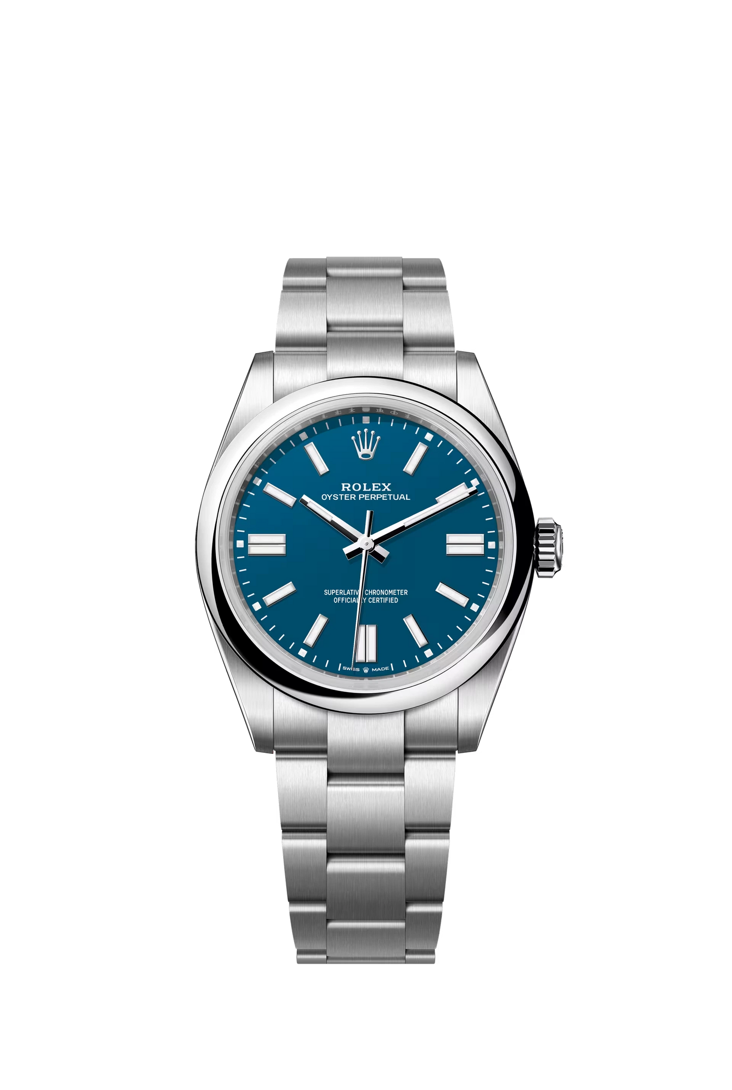 Rolex Oyster Perpetual 41 Oystersteel Turquoise Blue Dial Stick Markers Oyster Bracelet Ref. 134300