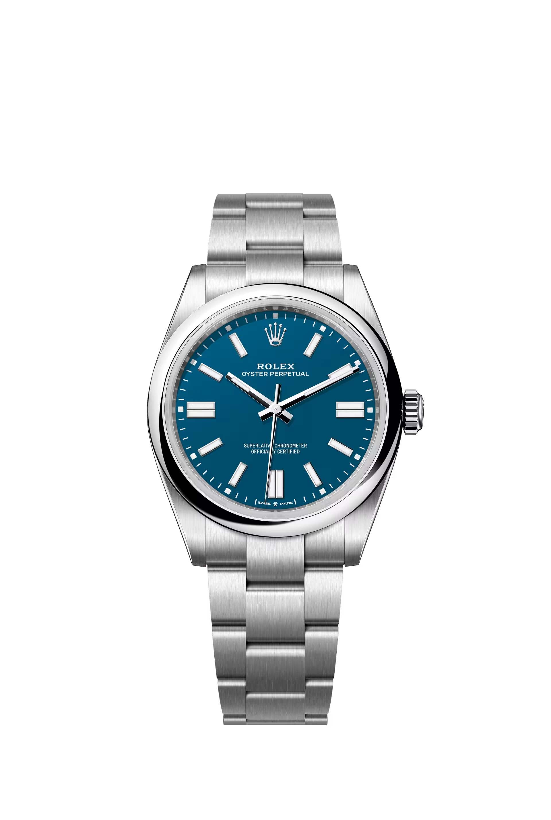 Rolex Oyster Perpetual 41 Oystersteel Turquoise Blue Dial Stick Markers Oyster Bracelet Ref. 134300