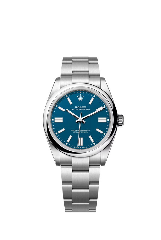 Rolex Oyster Perpetual 41 Oystersteel Turquoise Blue Dial Stick Markers Oyster Bracelet Ref. 134300