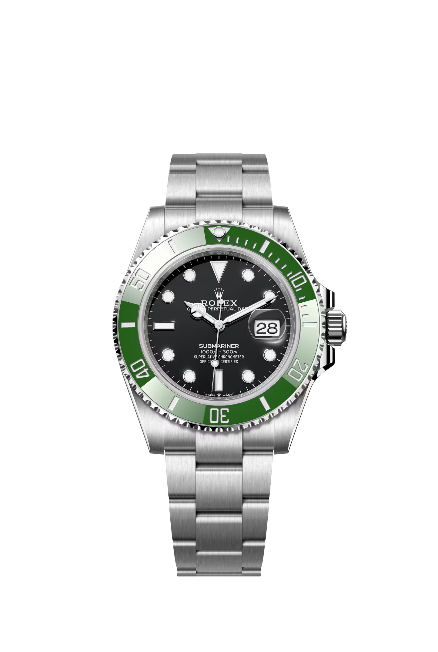 Rolex Submariner Date Ref. 126610LV 41mm Oystersteel Black Dial Green Cerachrom Bezel Oyster Bracelet
