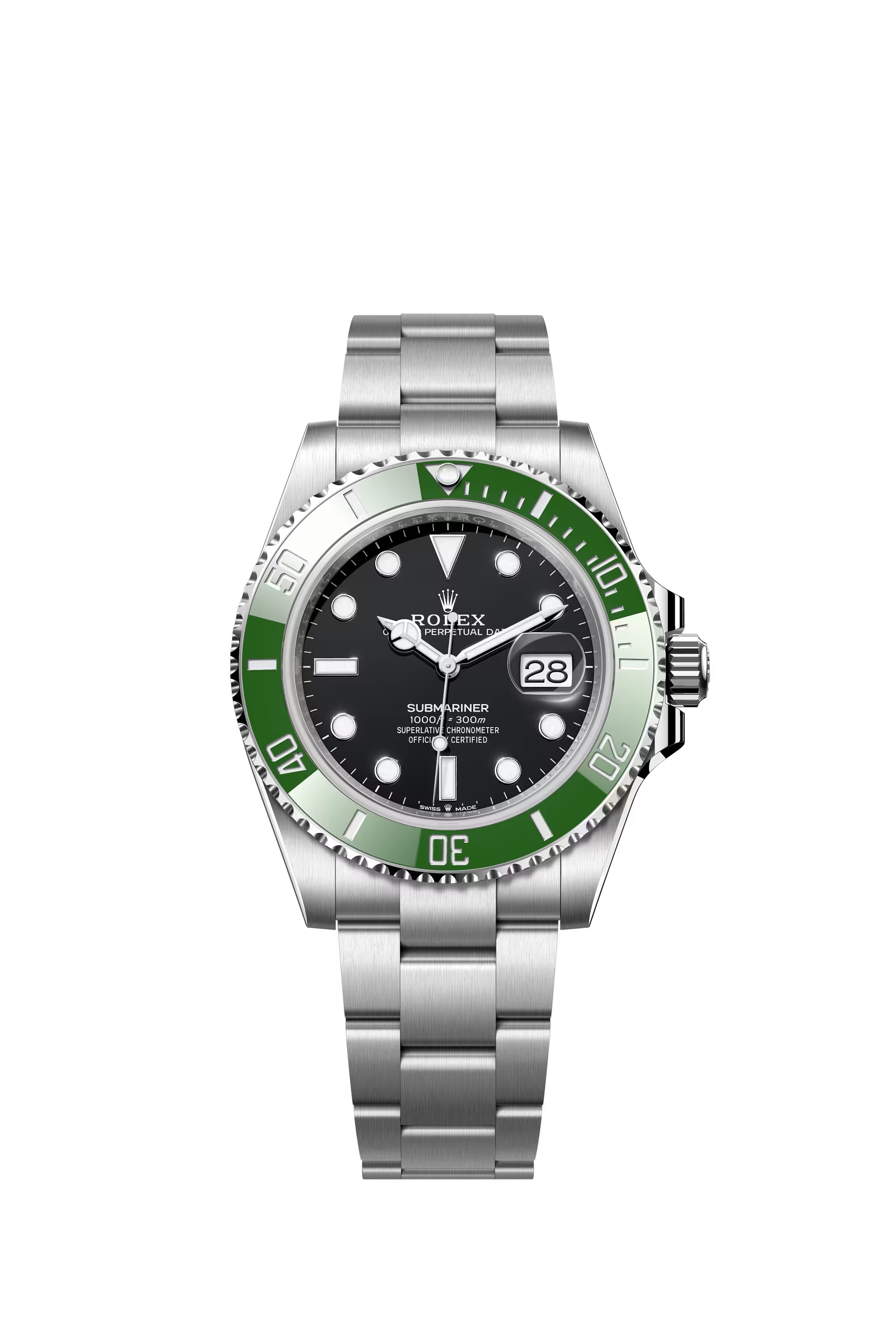 Rolex Submariner Date Ref. 126610LV 41mm Oystersteel Black Dial Green Cerachrom Bezel Oyster Bracelet
