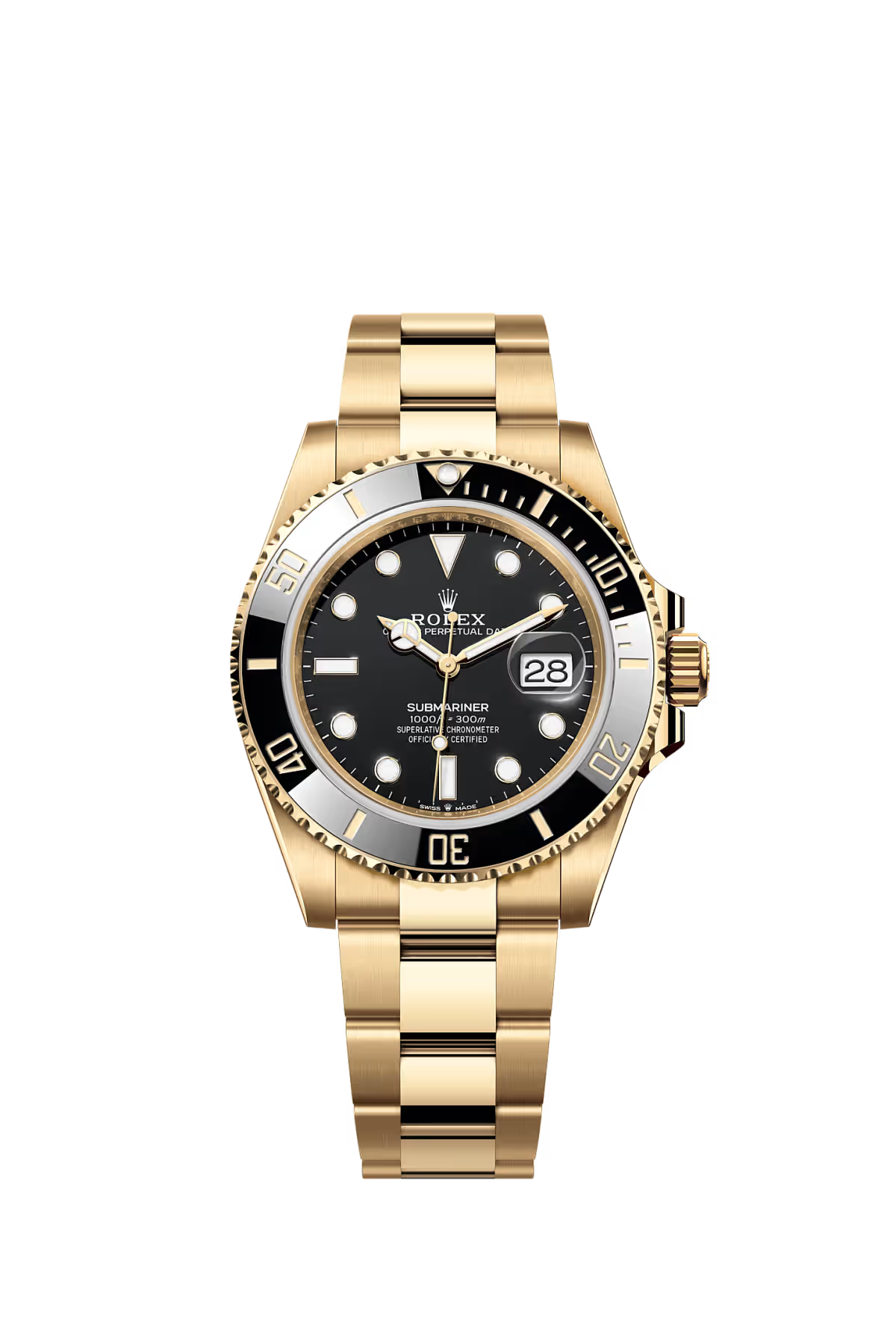 Rolex Submariner Date Ref. 126618LN 41mm 18k Yellow Gold Black Dial Black Cerachrom Bezel Oyster Bracelet
