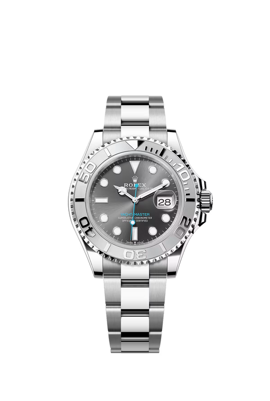 Rolex Yacht-Master 40 ref 126622 in Rolesium with platinum bezel and Oystersteel case